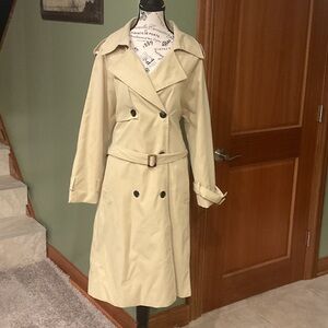Petal & Pup Light Tan Trench Coat, Size S
